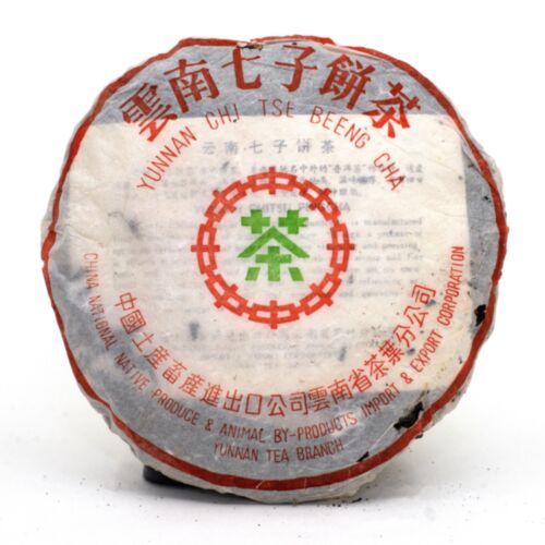80年代，勐海茶廠薄紙7542青餅