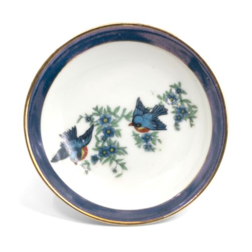 ROC blue bird teacup plate